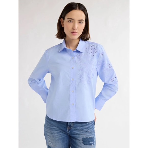 NEW 2 pieces Free Assmembly 100% Cotton Free Assembly Women’s Button Front M - Picture 11 of 12